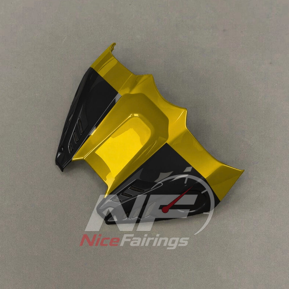 For Honda CBR1000RR-R SP 2024-2026 Yellow Black Sportbike Fairing Set with Custom Painted Plastics | NiceFairings - side angle image