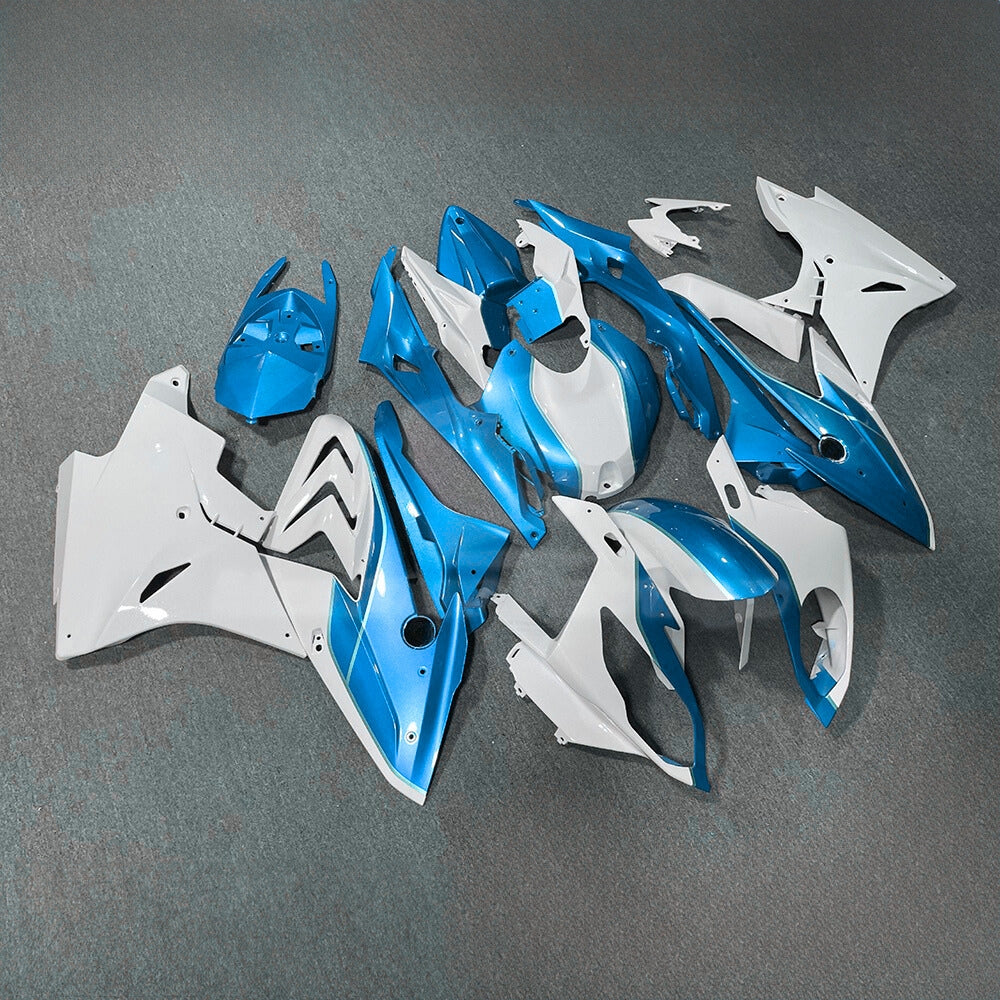 For BMW S1000RR 2017-2018 Custom Graphics Standard No Tank Cover ABS Fairing Kit, Custom Painted Motorcycle Bodywork | NiceFairings - side angle image