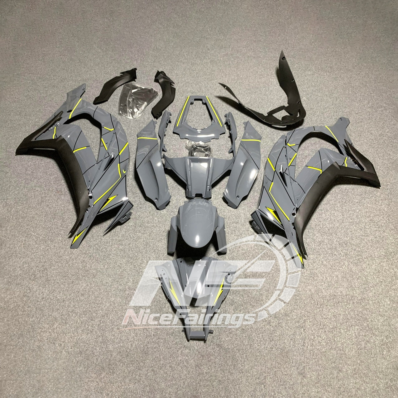 KAWASAKI Ninja ZX10R 2011-2015 Injection Molded Fairings Set | NiceFairings - side angle image