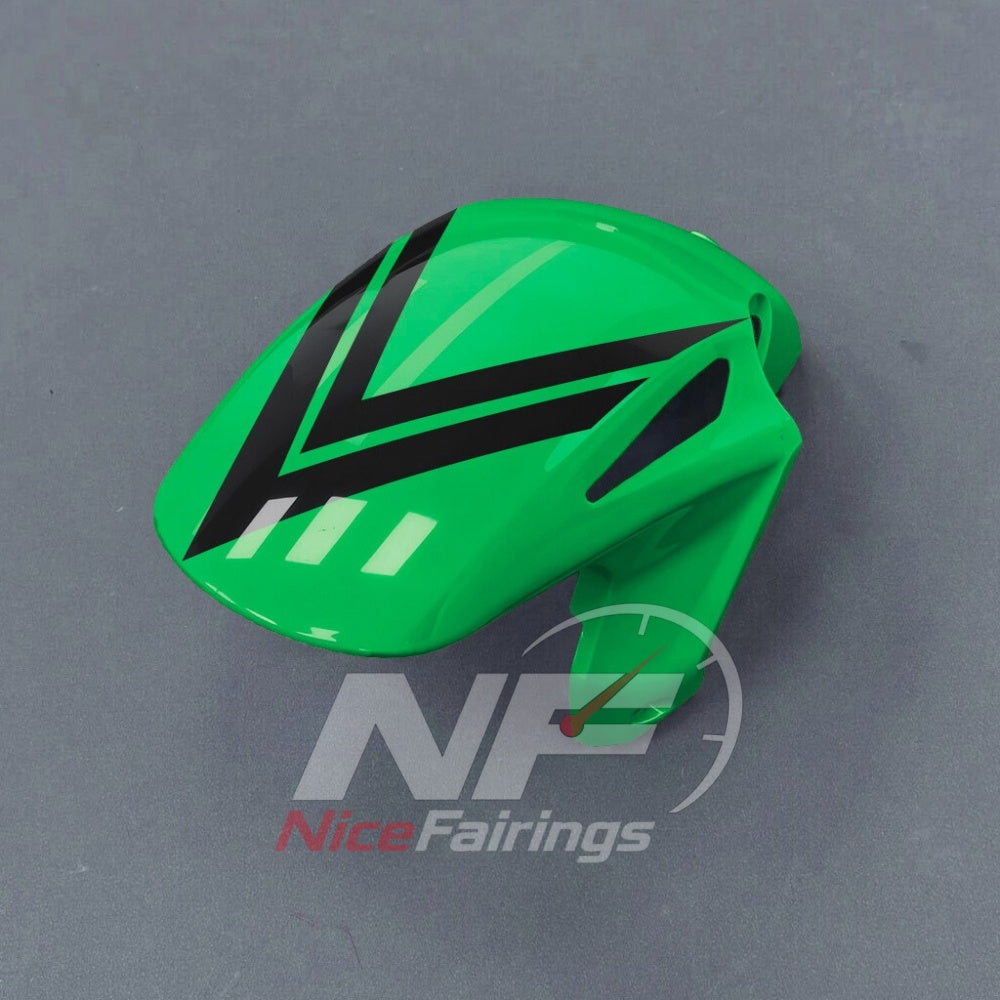 For Honda CBR1000RR-R SP 2024-2026 Green Black Sportbike Fairing Set with Custom Painted Plastics | NiceFairings - side angle image