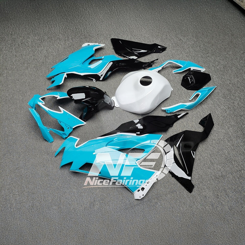 For Kawasaki ZX6R 636 2019-2023 ABS Fairing Kit Red Black Premium Edition | NiceFairings - side angle image