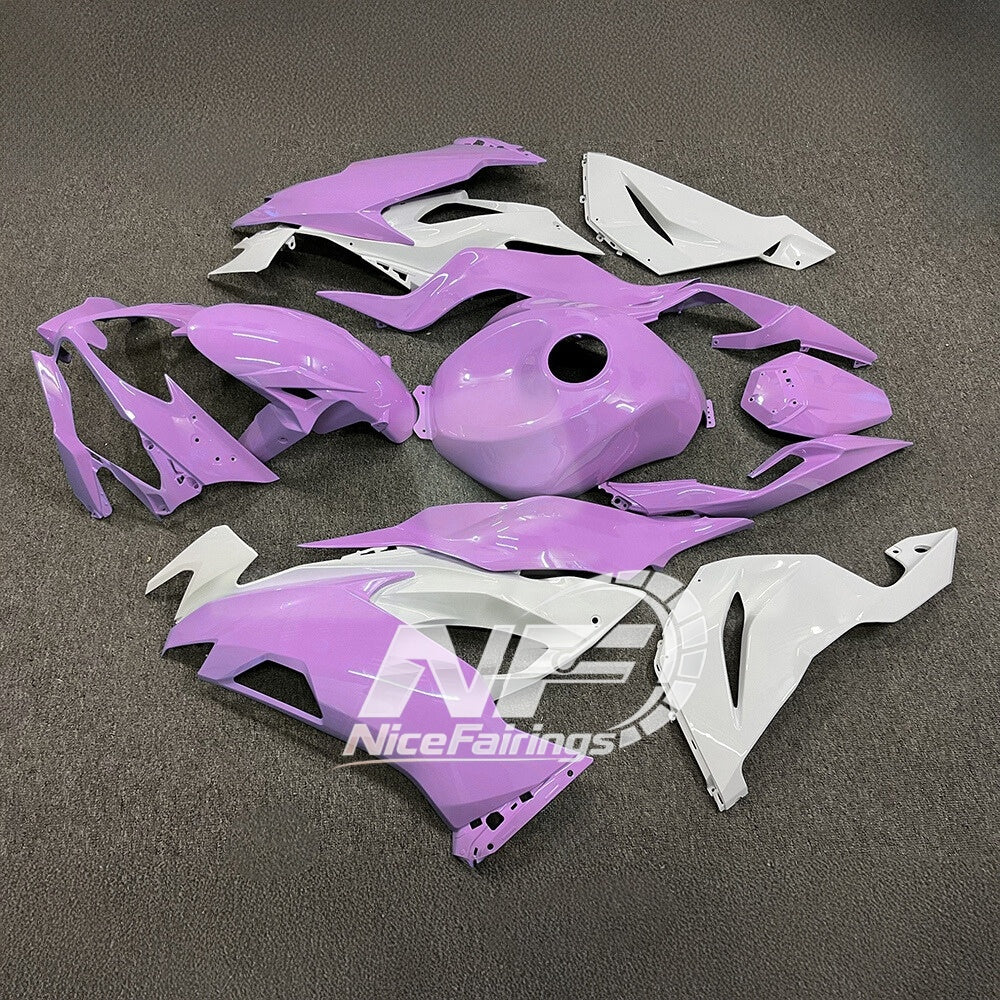 ZX6R 636 2019-2023 Painted Motorcycle Bodywork Gloss White Tank Cover | NiceFairings - side angle image