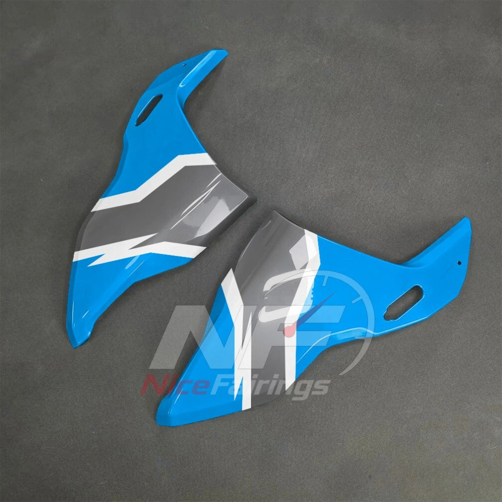 For BMW S1000RR 2025-2026 Blue Black ABS Fairing Kit with Painted Bodywork and Replacement Panels | NiceFairings - side angle image
