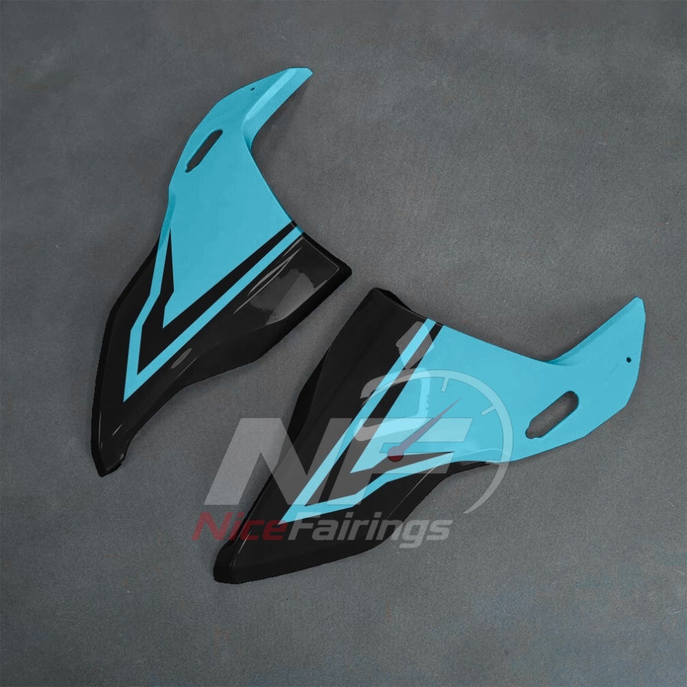 For BMW S1000RR 2025-2026 Teal Black Motorcycle Fairing Kit with Aftermarket Body Panels | NiceFairings - side angle image
