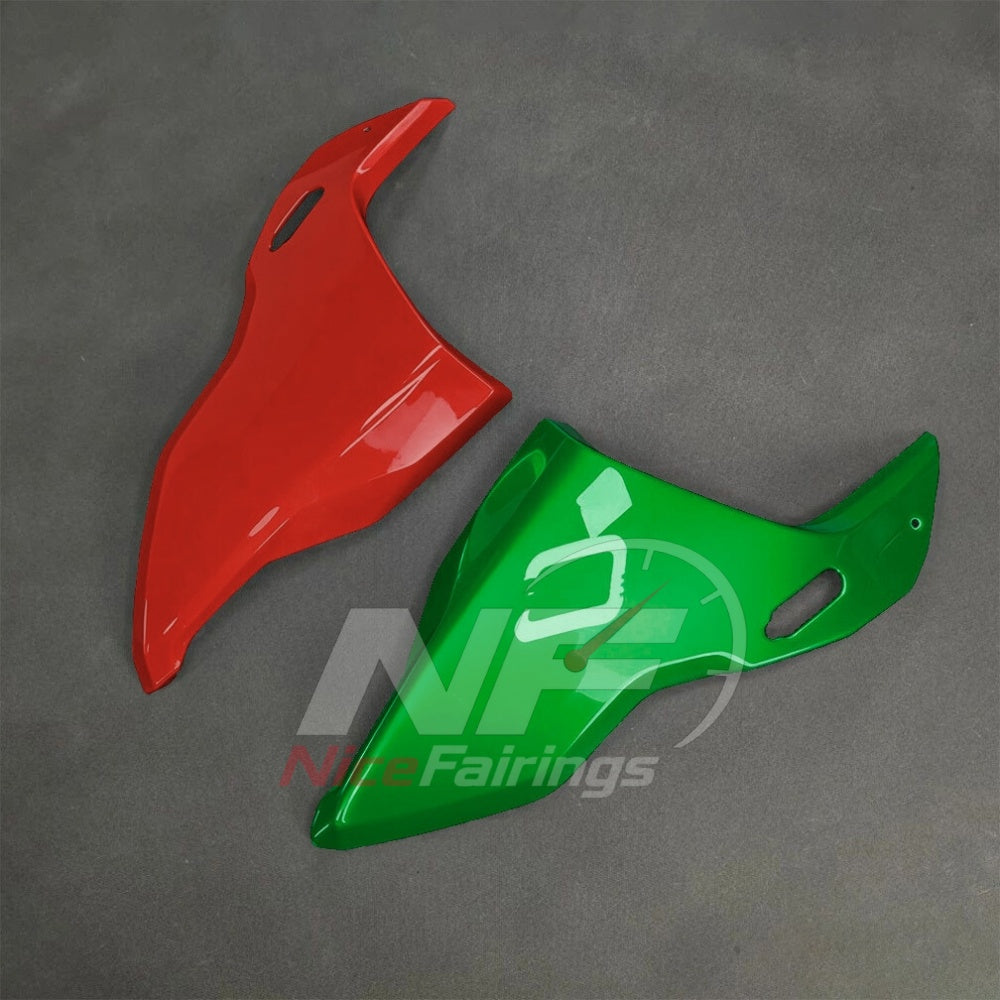 For BMW S1000RR 2025-2026 Red Black Sportbike Fairing Set with Custom Painted Plastics | NiceFairings - side angle image