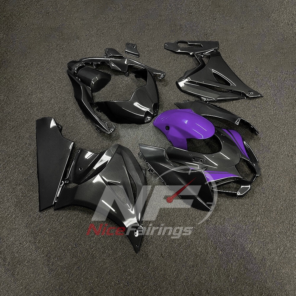 For Suzuki GSXR1000 K17 2017-2026 Painted ABS Fairings Purple Black Complete Bodywork | NiceFairings - side angle image
