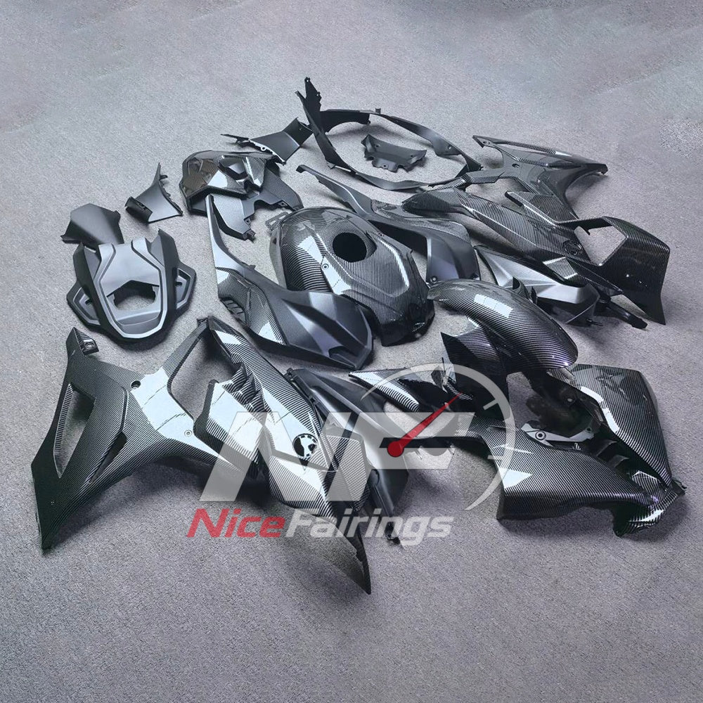 For BMW S1000RR 2025-2026 Red Black Custom Fairings with ABS Sportbike Plastics and Full Body Kit | NiceFairings - side angle image