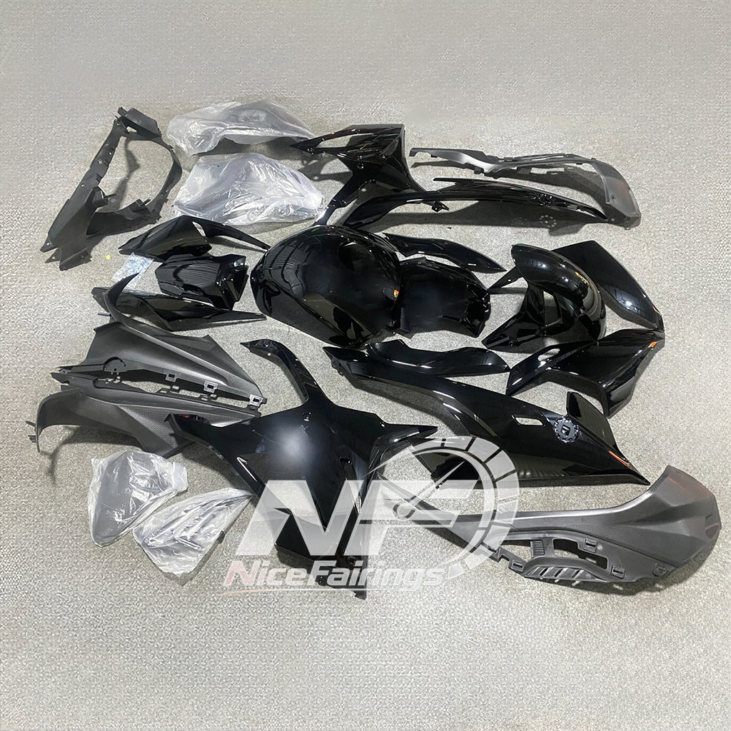 For BMW S1000RR 2019-2022 Tri Color Tank Cover ABS Fairing Kit, Custom Painted Motorcycle Bodywork | NiceFairings - side angle image