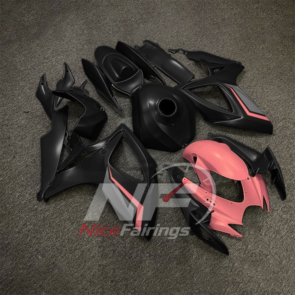 For Suzuki GSXR600 GSXR750 K6 2006-2007 Painted ABS Fairings Black Gray Complete Bodywork | NiceFairings - side angle image