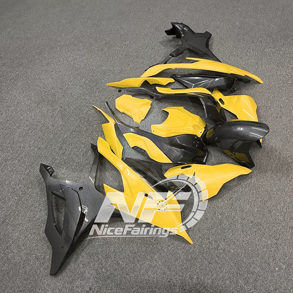 For BMW S1000RR 2019-2022 Grey Blue Performance Edition Motorcycle Fairing Kit, Aftermarket ABS Body Panels | NiceFairings - side angle image