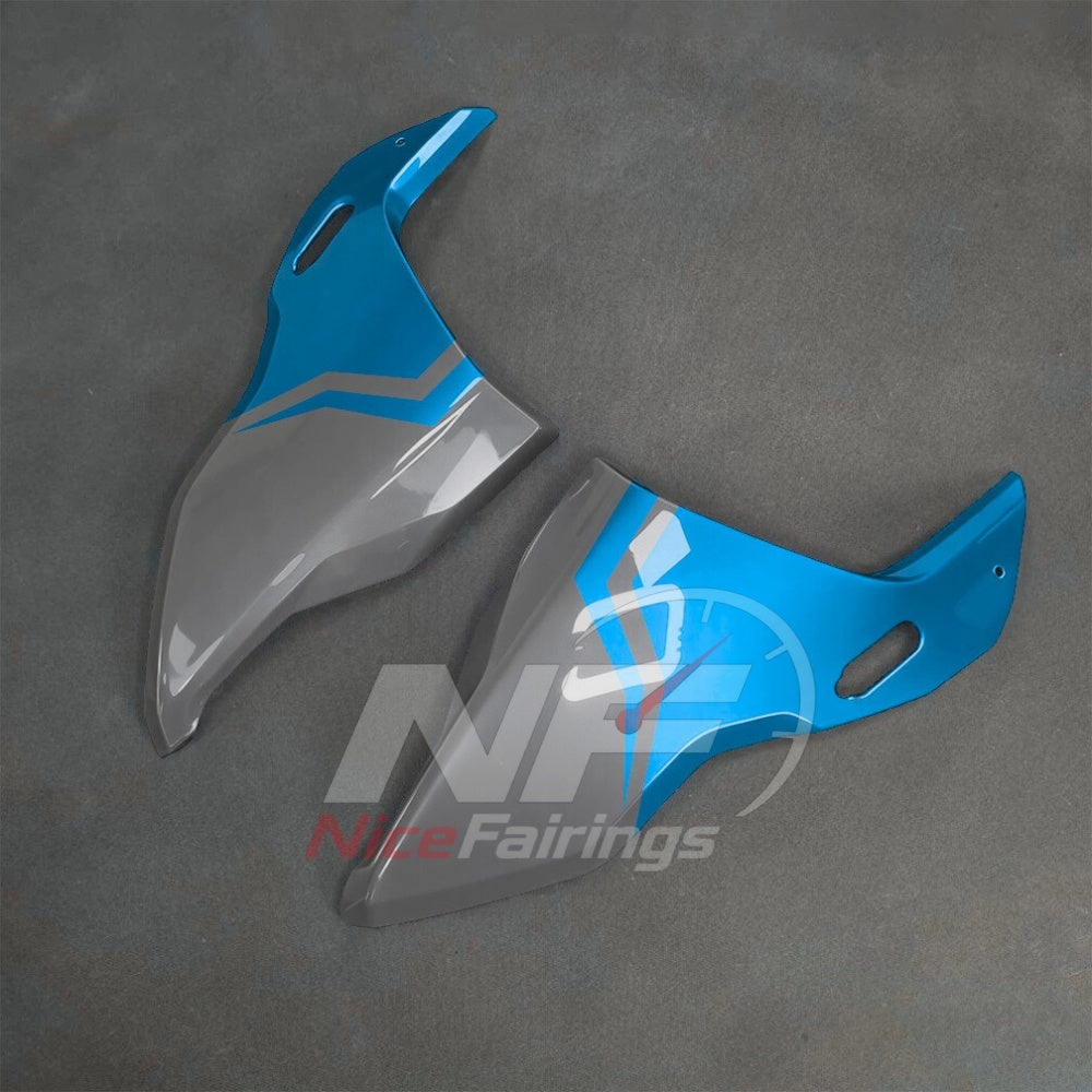 For BMW S1000RR 2025-2026 Blue Black Motorcycle Fairing Kit with Aftermarket Body Panels | NiceFairings - side angle image
