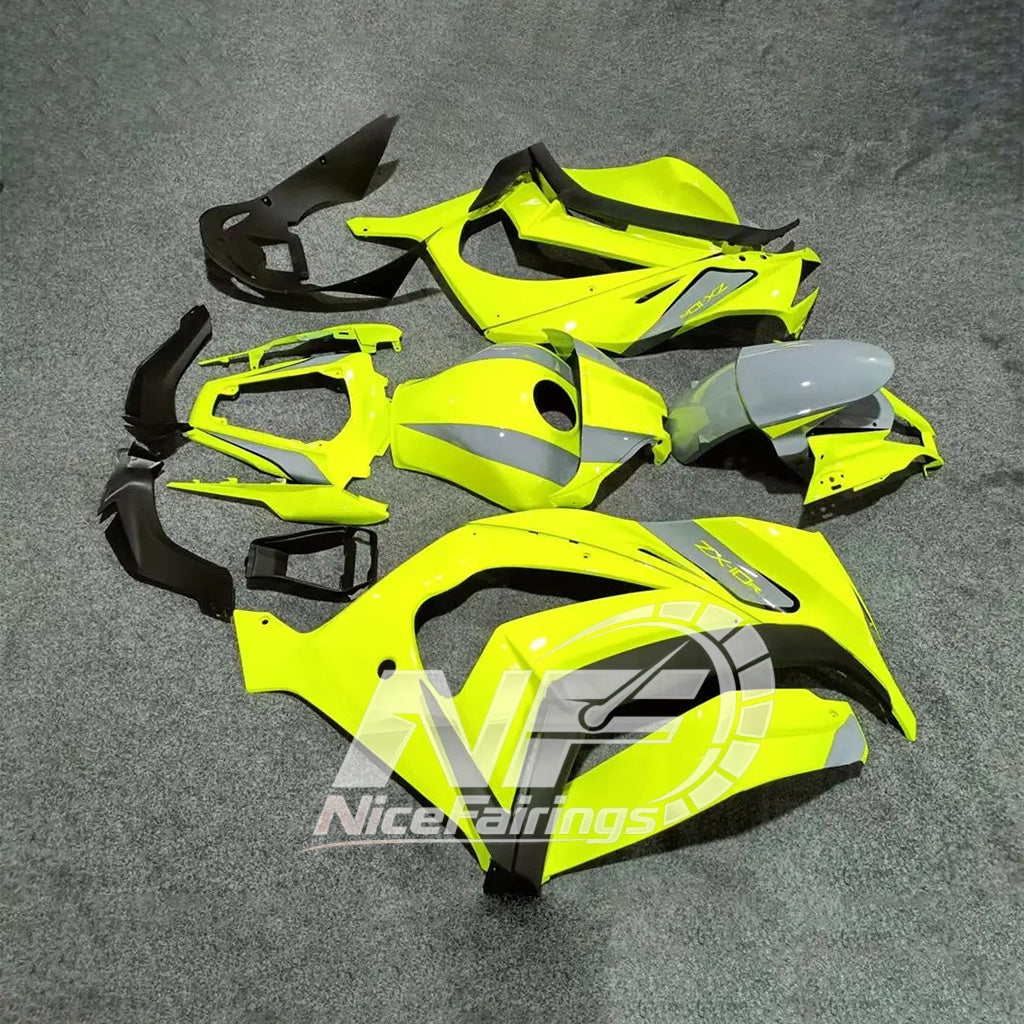 For KAWASAKI ZX10R 2011-2015 Custom Sportbike Fairings | NiceFairings - side angle image