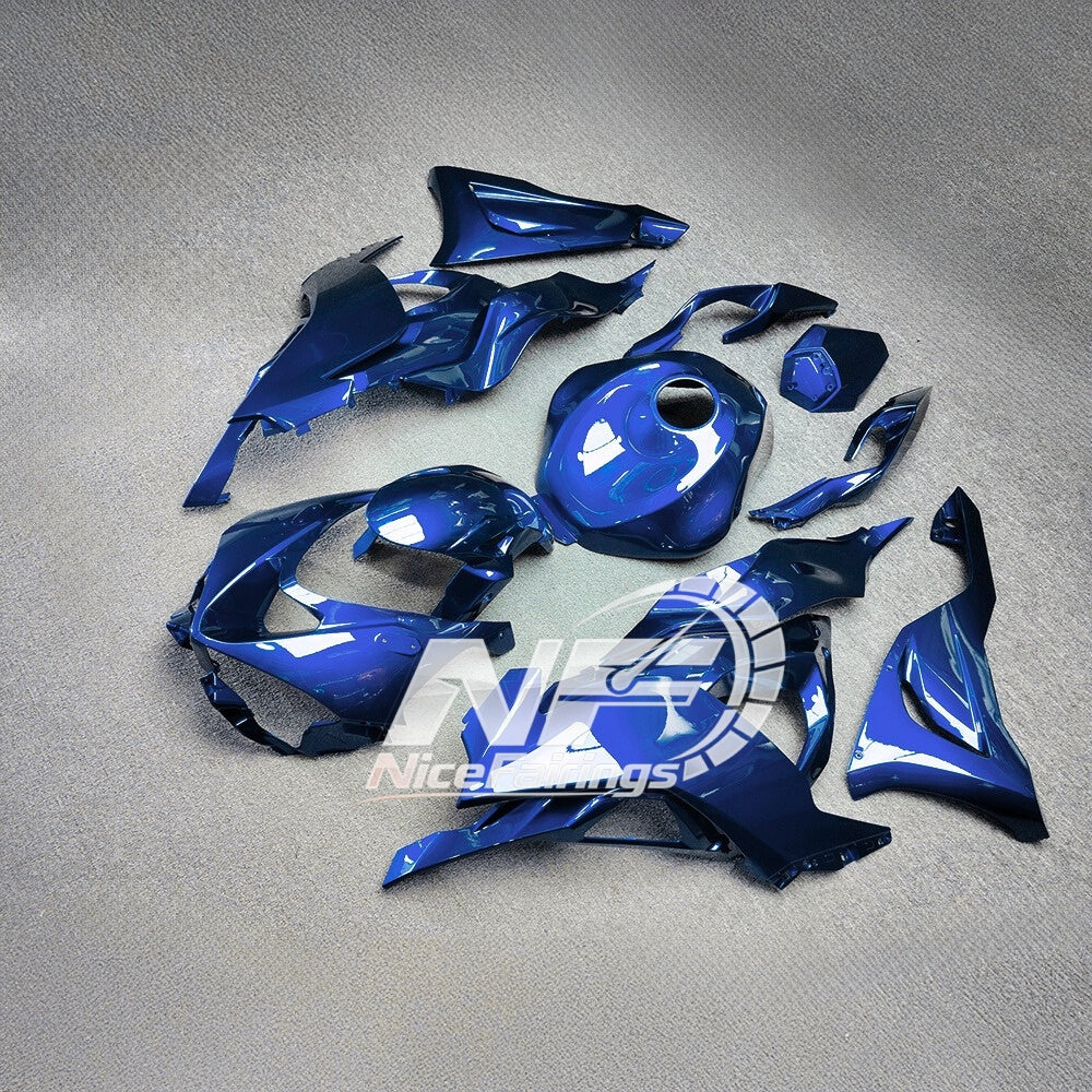 For Kawasaki Ninja ZX-6R 636 2024-2025 Custom Fairings Lime Green Tank Cover | NiceFairings - side angle image