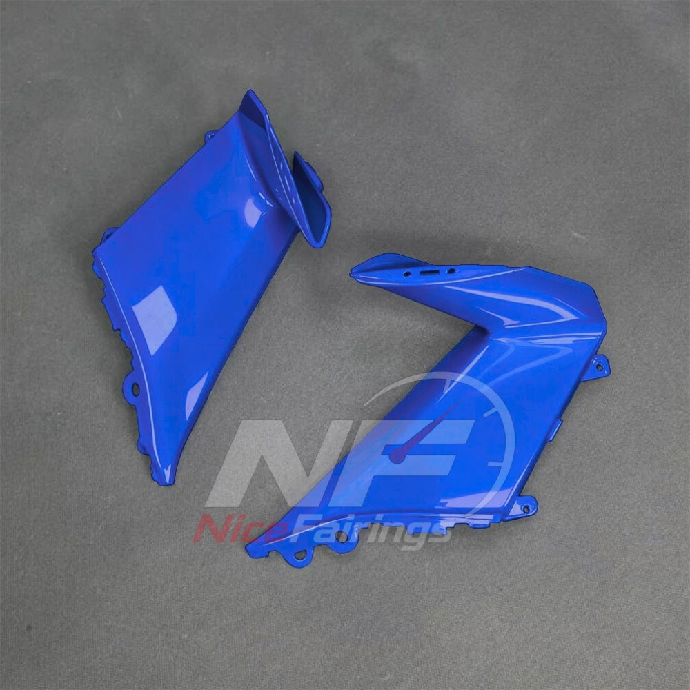 For BMW S1000RR 2025-2026 Blue Black Sportbike Fairing Set with Custom Painted Plastics | NiceFairings - side angle image