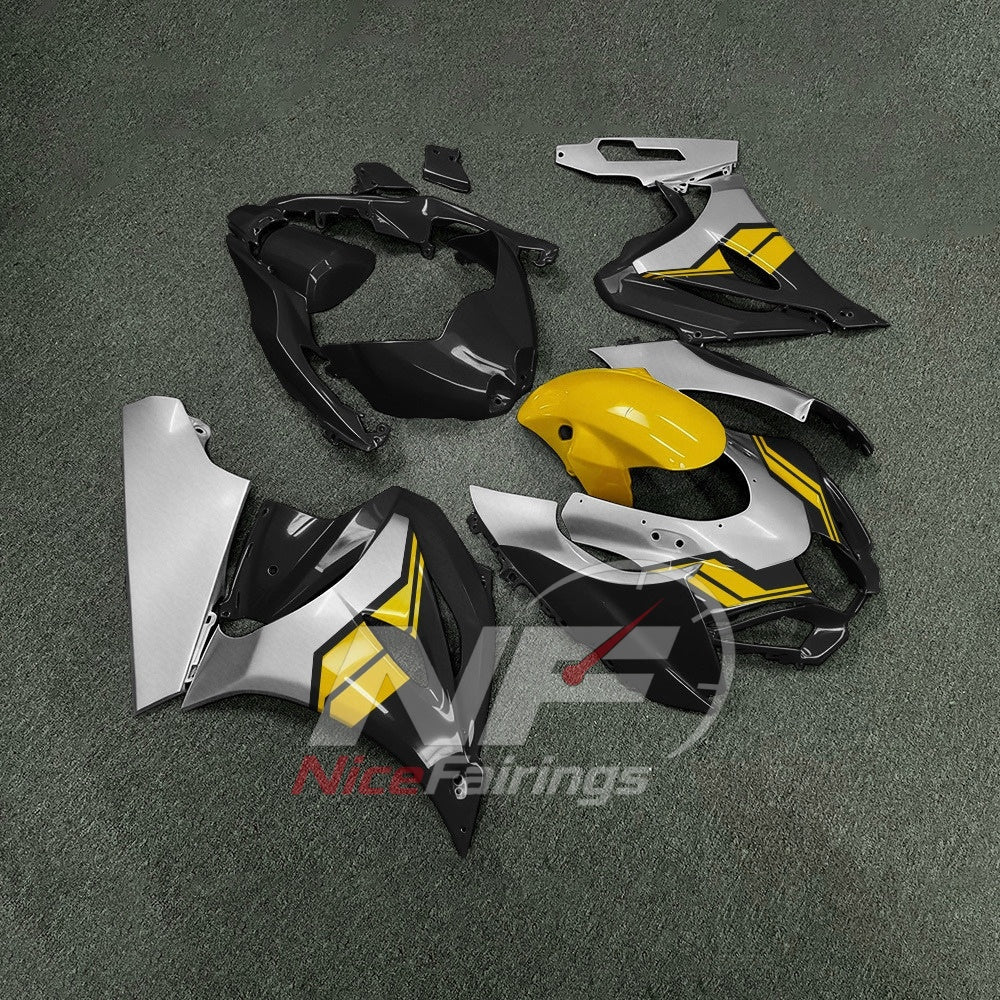 For Suzuki GSXR1000 K17 2017-2026 Motorcycle Fairing Kit Yellow Black Body Panels | NiceFairings - side angle image
