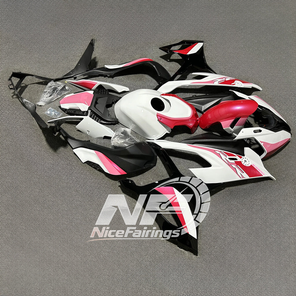 For BMW S1000RR 2019-2022 Silver Black Custom Painted ABS Body Kit With Tank Cover | NiceFairings - side angle image