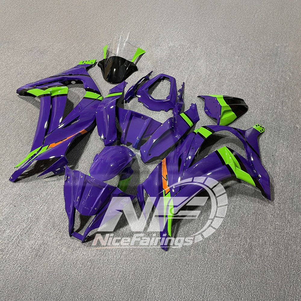 For KAWASAKI Ninja ZX10R 2011-2015 Custom Painted ABS Fairing Kit | NiceFairings - side angle image