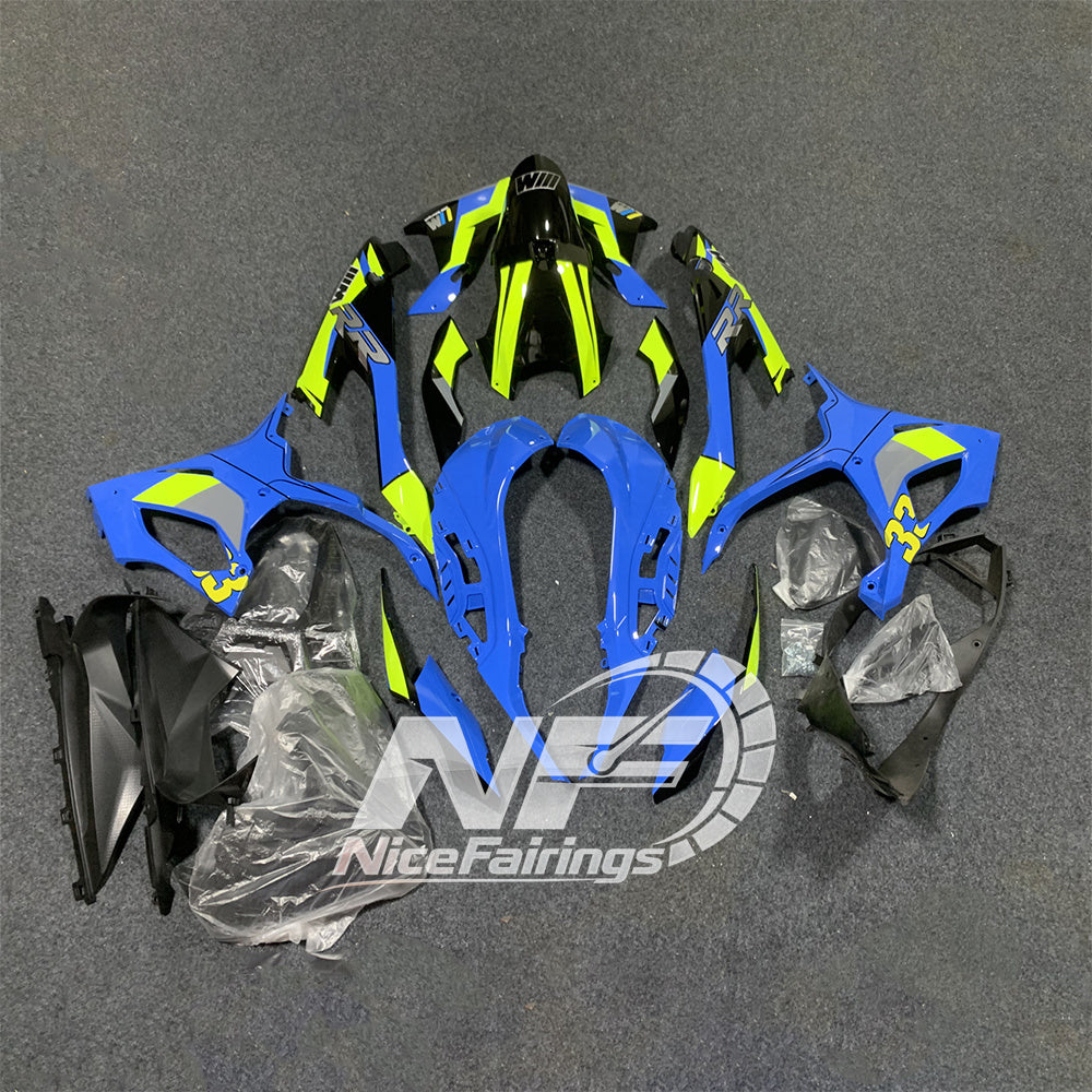 For BMW S1000RR 2019-2022 M Motorsport Motorcycle Fairing Kit, Aftermarket ABS Body Panels | NiceFairings - side angle image