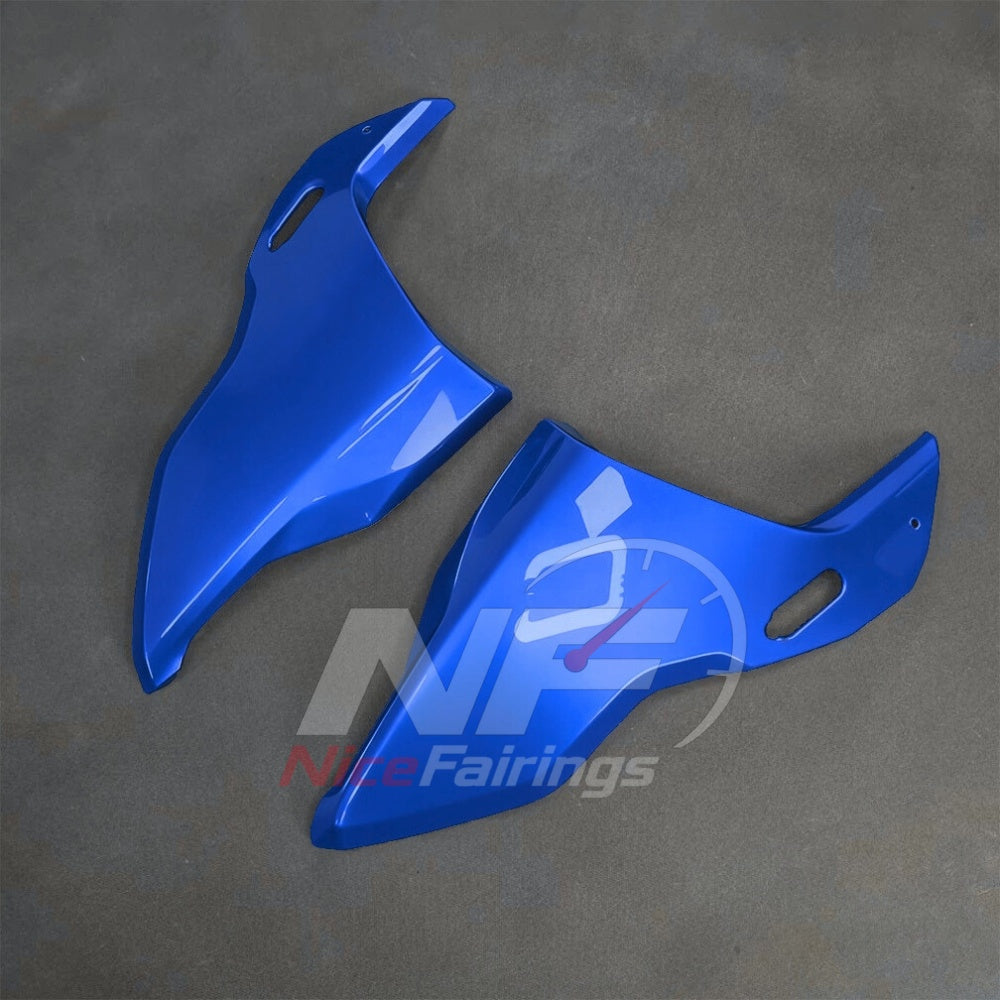For BMW S1000RR 2025-2026 Blue Black Custom Fairings with ABS Sportbike Plastics and Full Body Kit | NiceFairings - side angle image