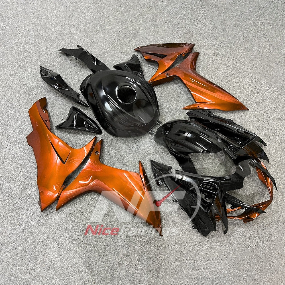 For Suzuki GSXR600 GSXR750 K11 2011-2016 ABS Body Kit White Black Street Track Fairings | NiceFairings - side angle image