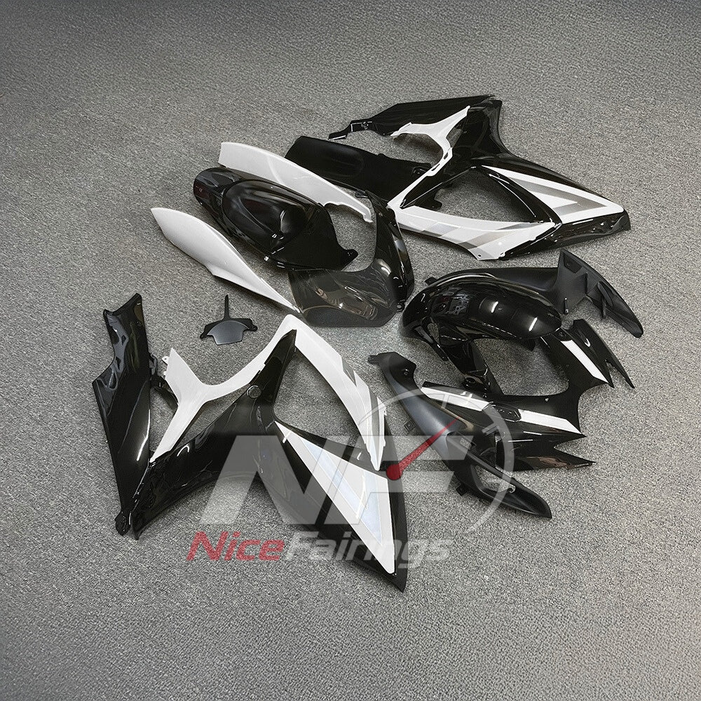 For Suzuki GSX-R600 GSX-R750 K6 2006-2007 Custom Fairings Gray ABS Sportbike Plastics | NiceFairings - side angle image