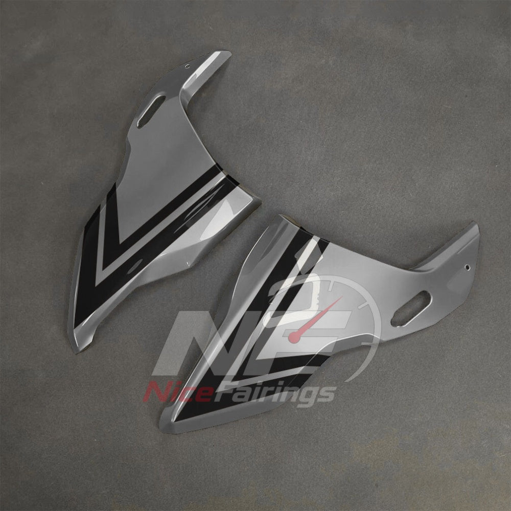 For BMW S1000RR 2025-2026 Red Black Sportbike Fairing Set with Custom Painted Plastics | NiceFairings - side angle image