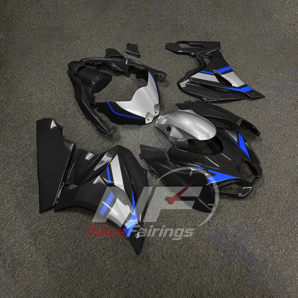 For Suzuki GSX-R1000 K17 2017-2026 K17 Custom Fairings Blue Black ABS Sportbike Plastics | NiceFairings - side angle image