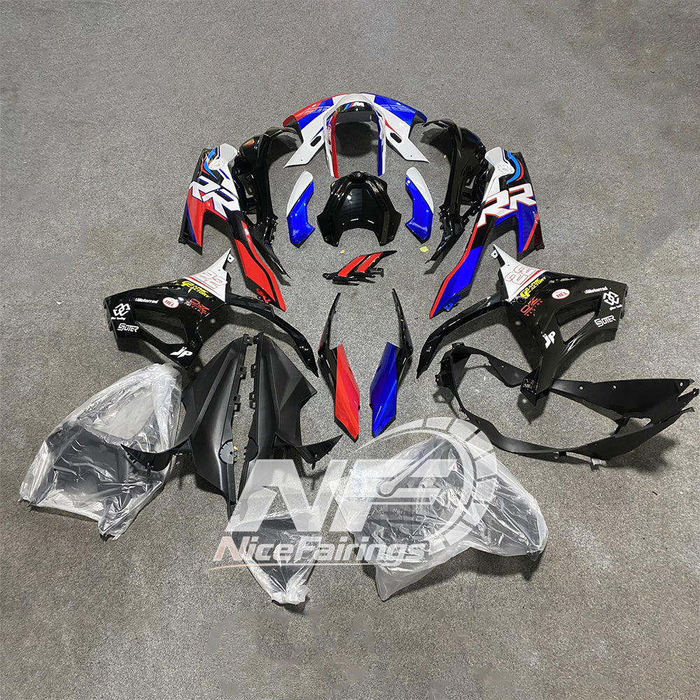 For BMW S1000RR 2019-2022 Gloss Black Sportbike Fairings, Custom ABS Bodywork And Replacement Plastics | NiceFairings - side angle image