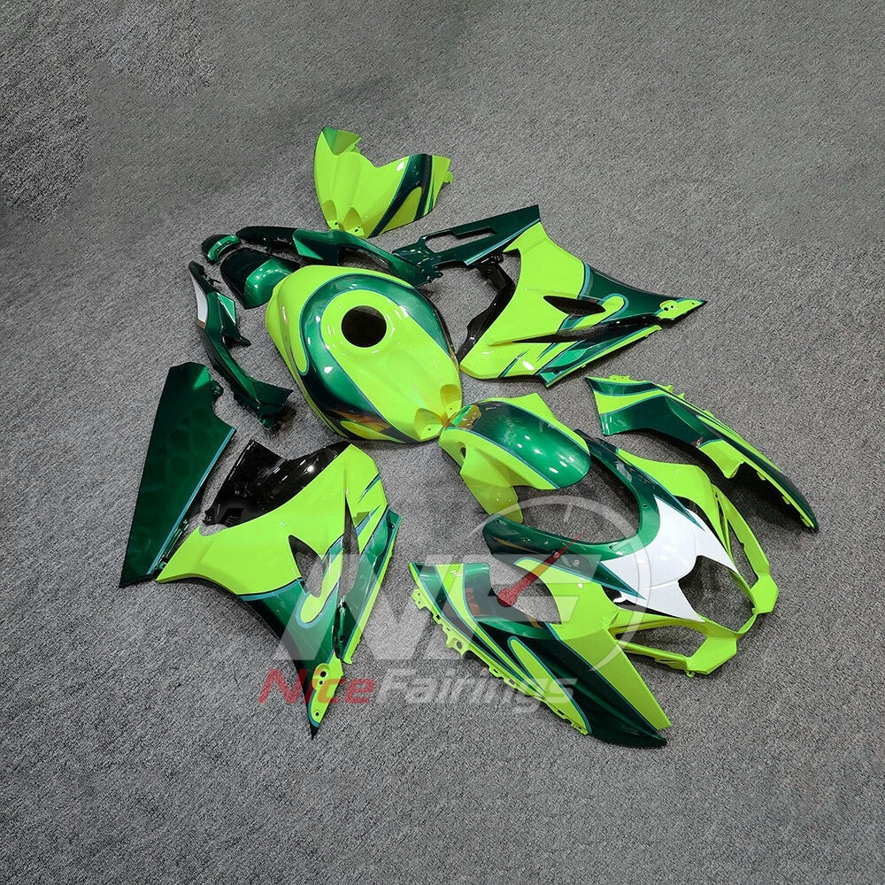 For Suzuki GSXR1000 K17 2017-2026 Motorcycle Fairing Kit Green Body Panels | NiceFairings - side angle image