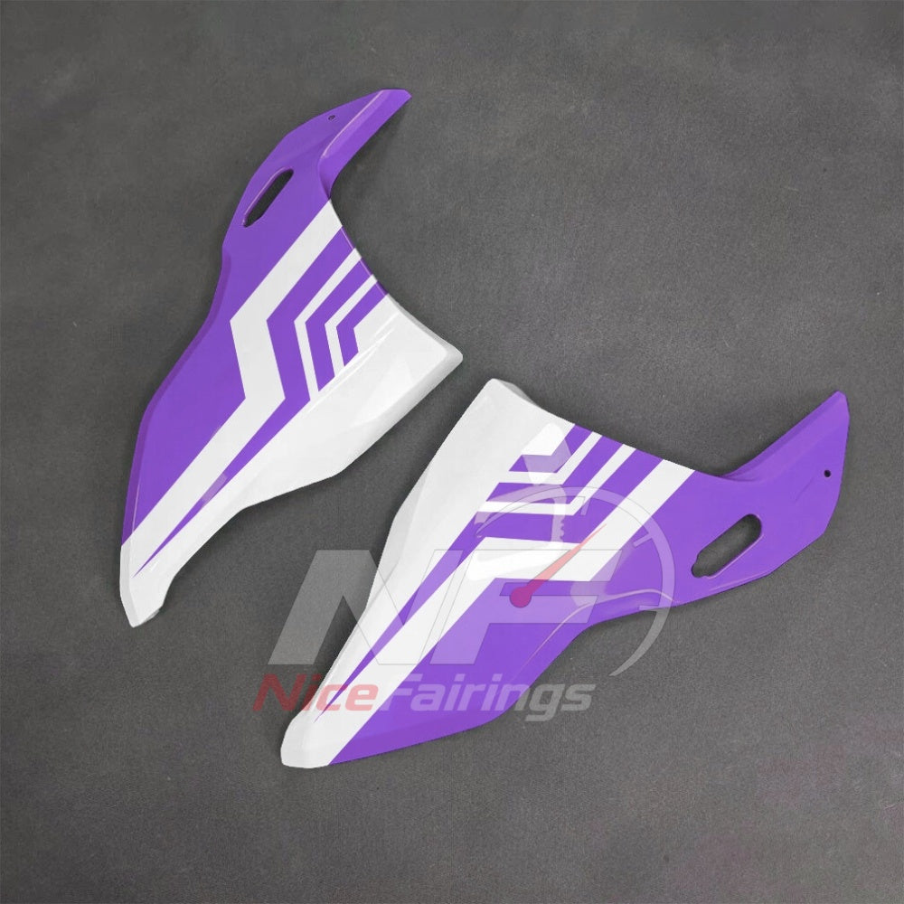 For BMW S1000RR 2025-2026 Purple Black Custom Fairings with ABS Sportbike Plastics and Full Body Kit | NiceFairings - side angle image