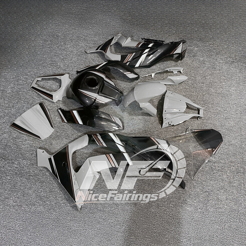 KAWASAKI ZX10R 2011-2015 Race Style Fairing Plastics | NiceFairings - side angle image