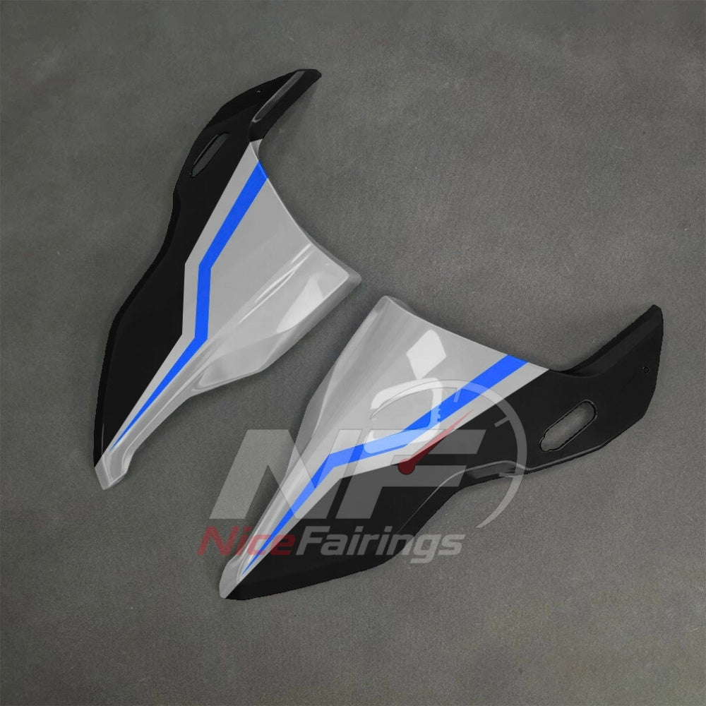 For BMW S1000RR 2025-2026 Blue Black ABS Body Kit with Street and Track Fairing Panels | NiceFairings - side angle image