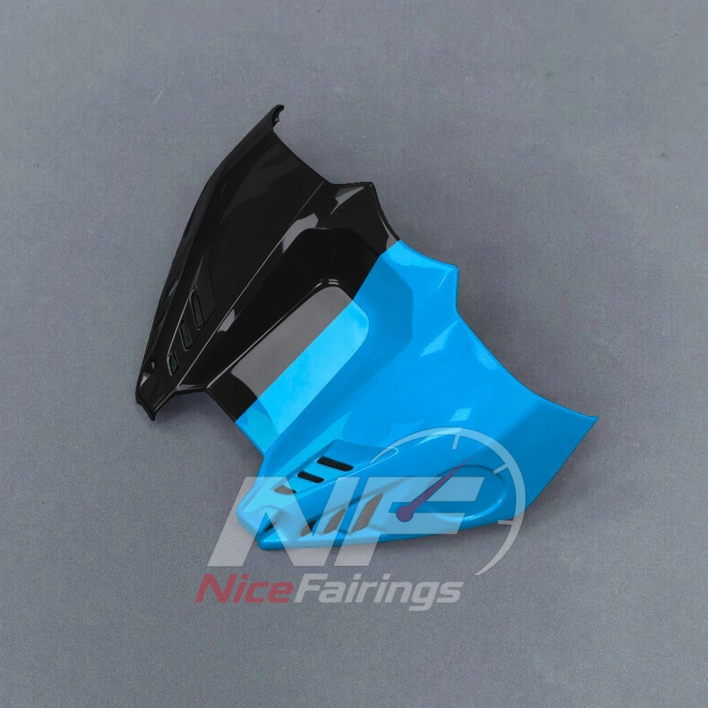 For Honda CBR1000RR-R 2024-2026 Blue Black Custom Fairings with ABS Sportbike Plastics and Full Body Kit | NiceFairings - side angle image
