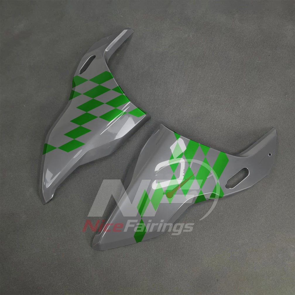 For BMW S1000RR 2025-2026 Green Black Motorcycle Fairing Kit with Aftermarket Body Panels | NiceFairings - side angle image