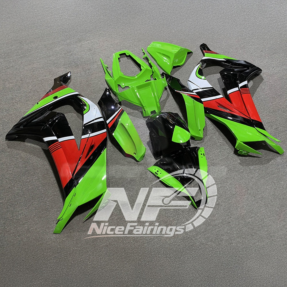 KAWASAKI ZX10R 2011-2015 Race Style Fairing Plastics | NiceFairings - side angle image