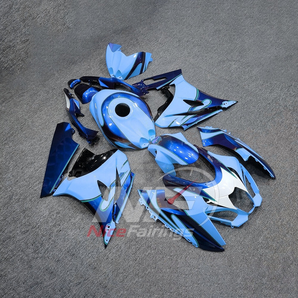 For Suzuki GSXR1000 K17 17-26 ABS Fairing Kit Blue Painted Bodywork | NiceFairings - side angle image