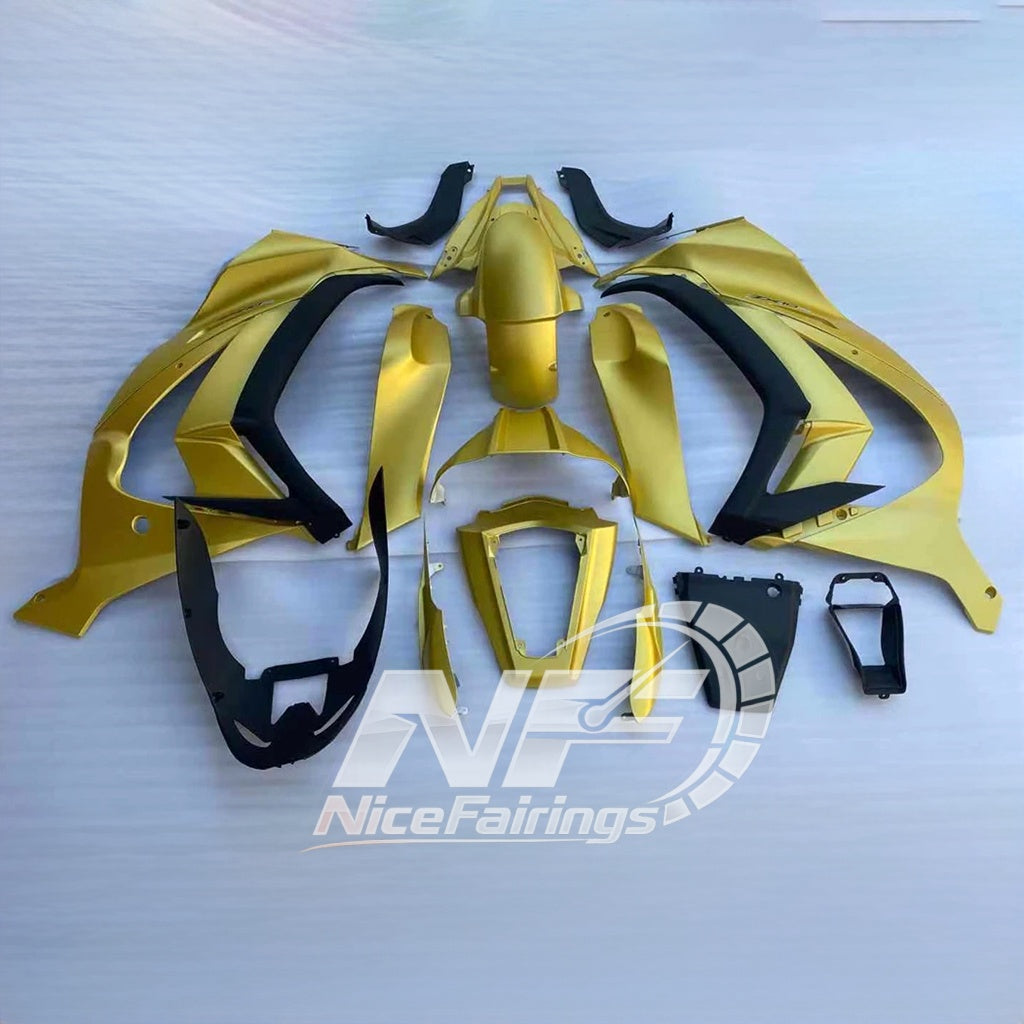 KAWASAKI ZX10R 2011-2015 Custom ABS Motorcycle Fairings | NiceFairings - side angle image