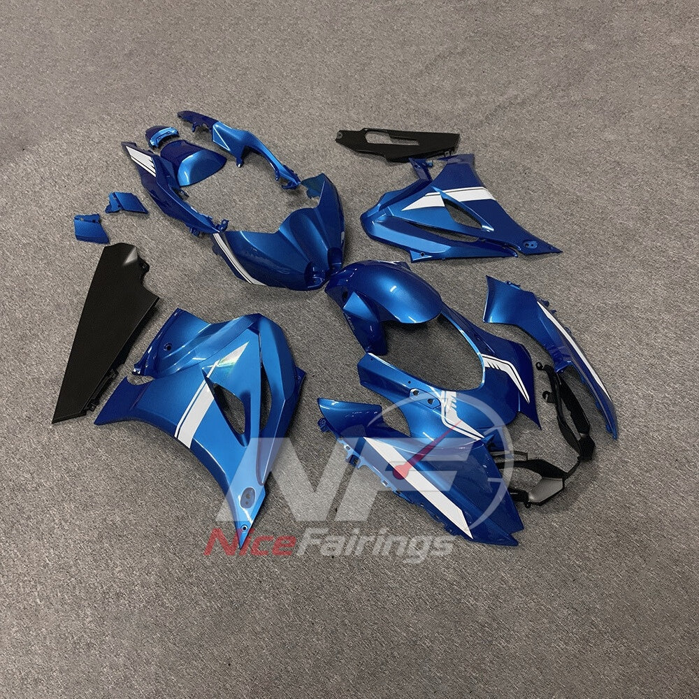 For Suzuki GSXR1000 K17 2017-2026 K17 ABS Fairing Kit Blue Painted Bodywork | NiceFairings - side angle image