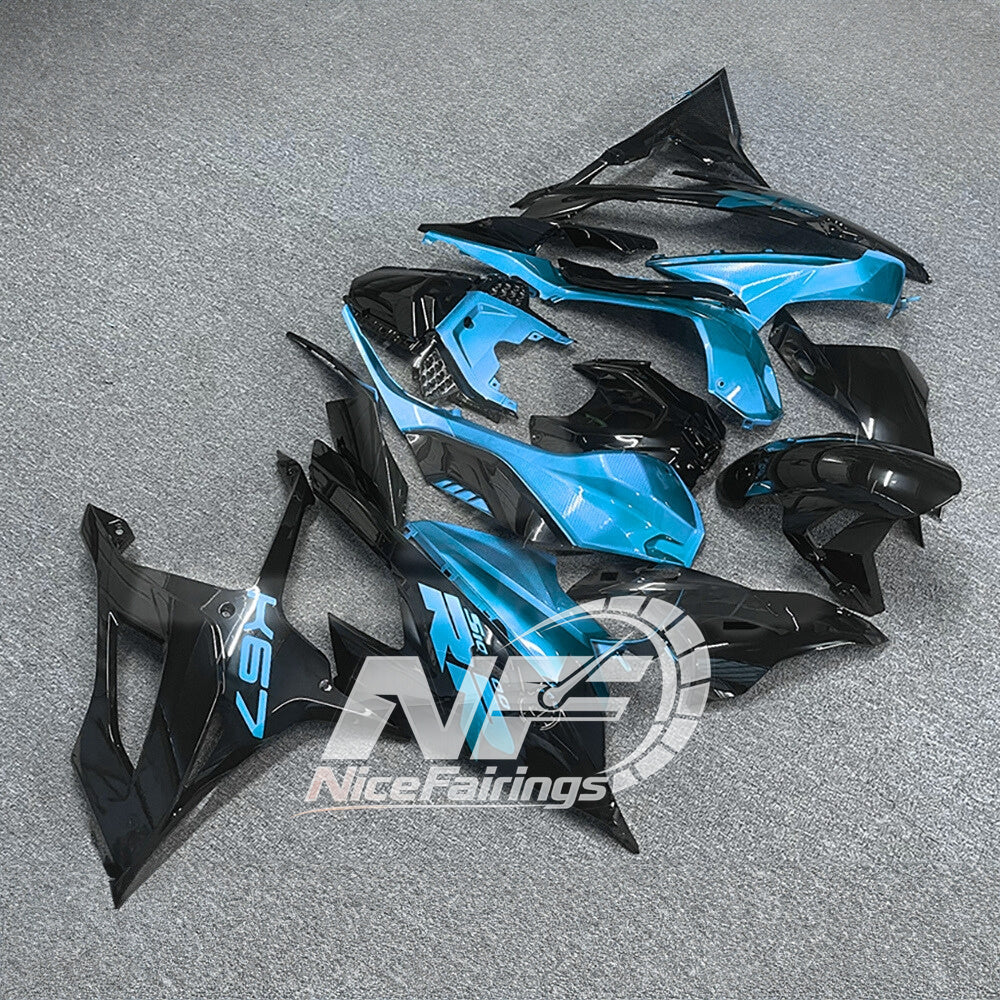 For BMW S1000RR 2019-2022 Gloss Black Custom Painted ABS Body Kit For Street Or Track | NiceFairings - side angle image