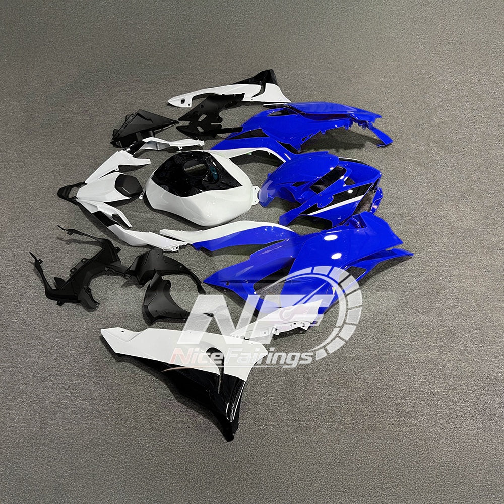 For Kawasaki ZX-6R 636 2024-2025 Replacement Fairing Set Matte Black Tank Cover | NiceFairings - side angle image