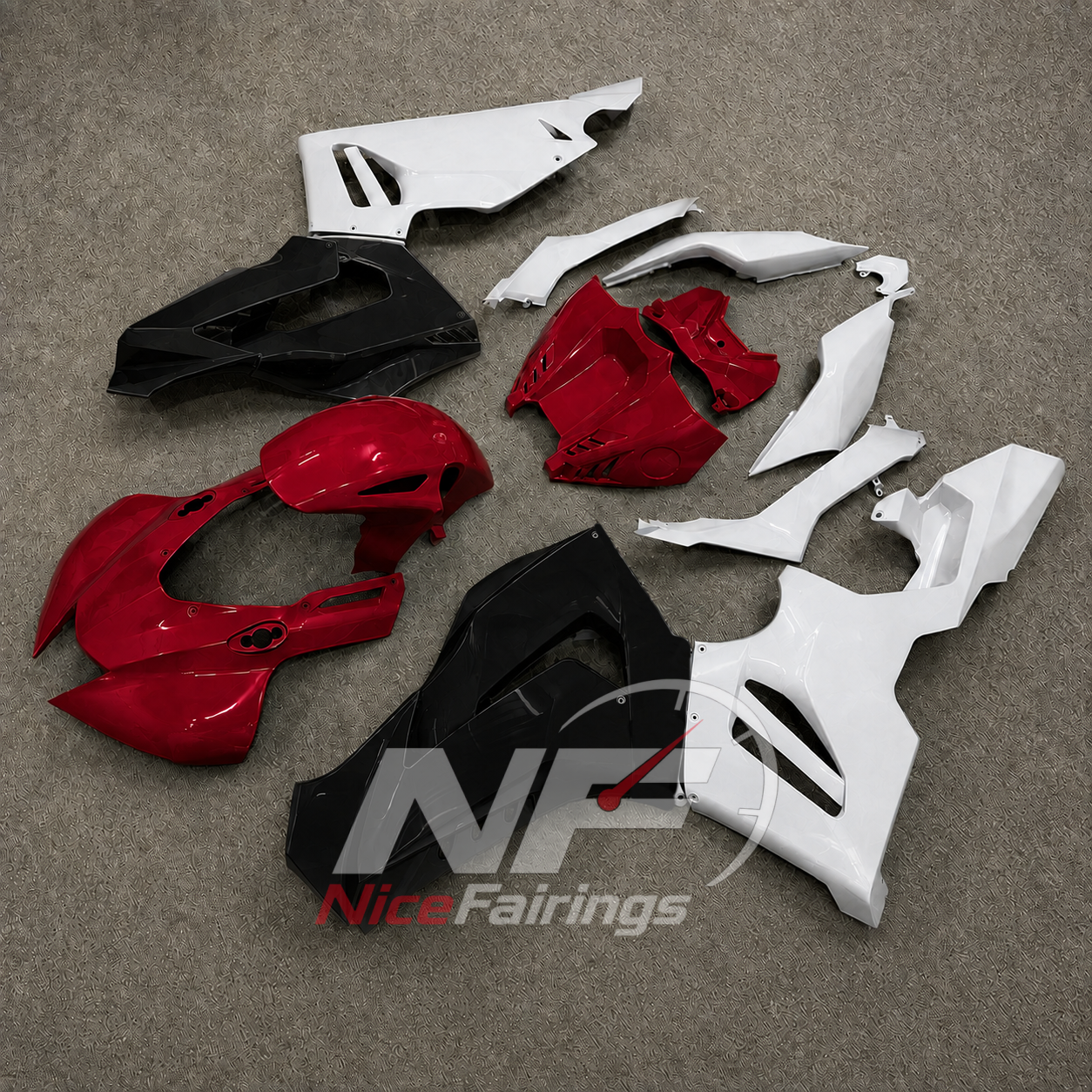 White Black Red ABS fairing kit for Honda CBR1000RR-R 2020-2023, design D53-P31 - image 3