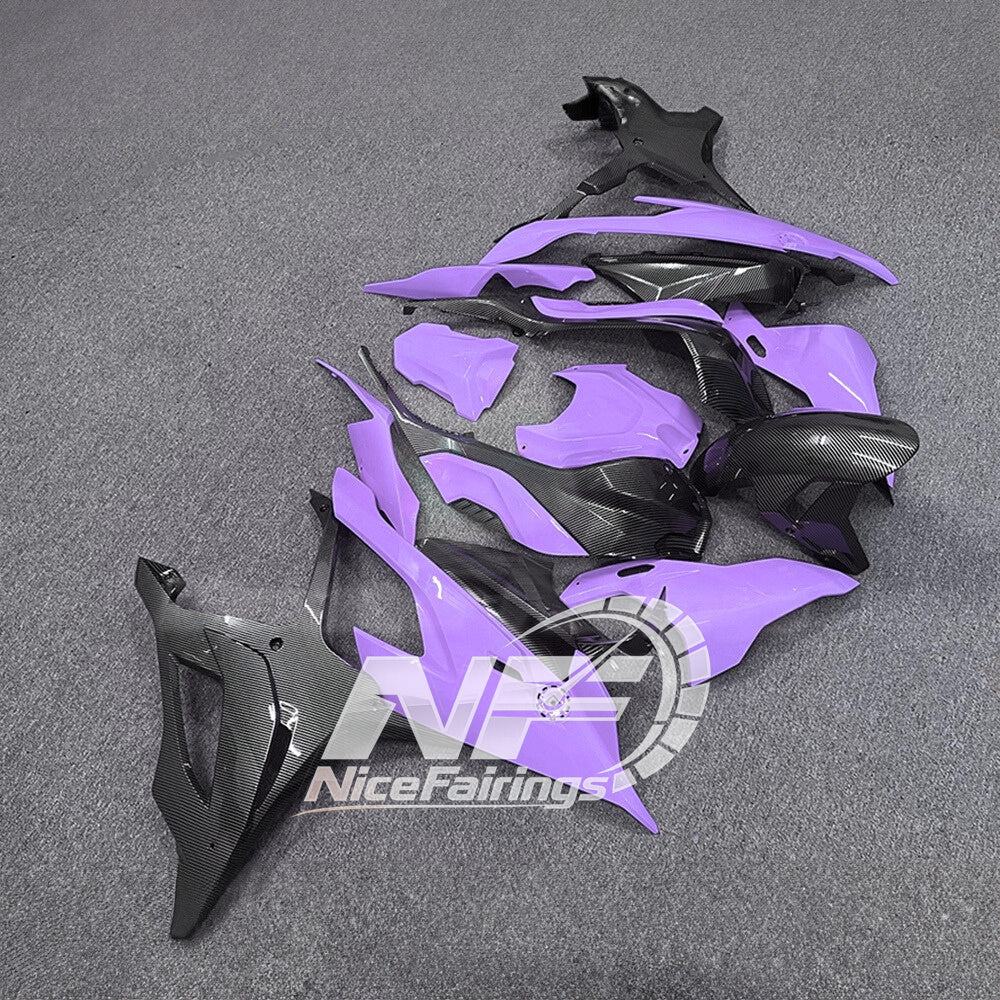 For BMW S1000RR 2019-2022 Orange Black Performance Edition Custom Fairings, ABS Replacement Plastics Full Body Kit | NiceFairings - side angle image