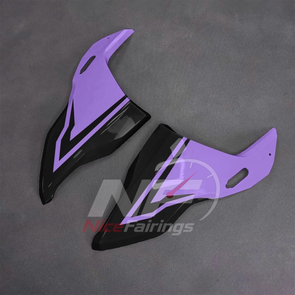 For BMW S1000RR 2025-2026 Purple Black Sportbike Fairing Set with Custom Painted Plastics | NiceFairings - side angle image