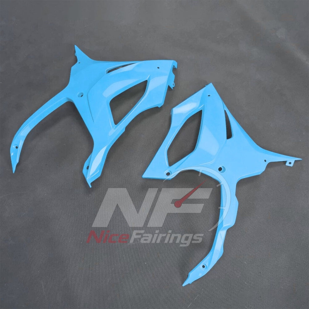 For BMW S1000RR 2025-2026 Blue Black ABS Fairing Kit with Painted Bodywork and Replacement Panels | NiceFairings - side angle image