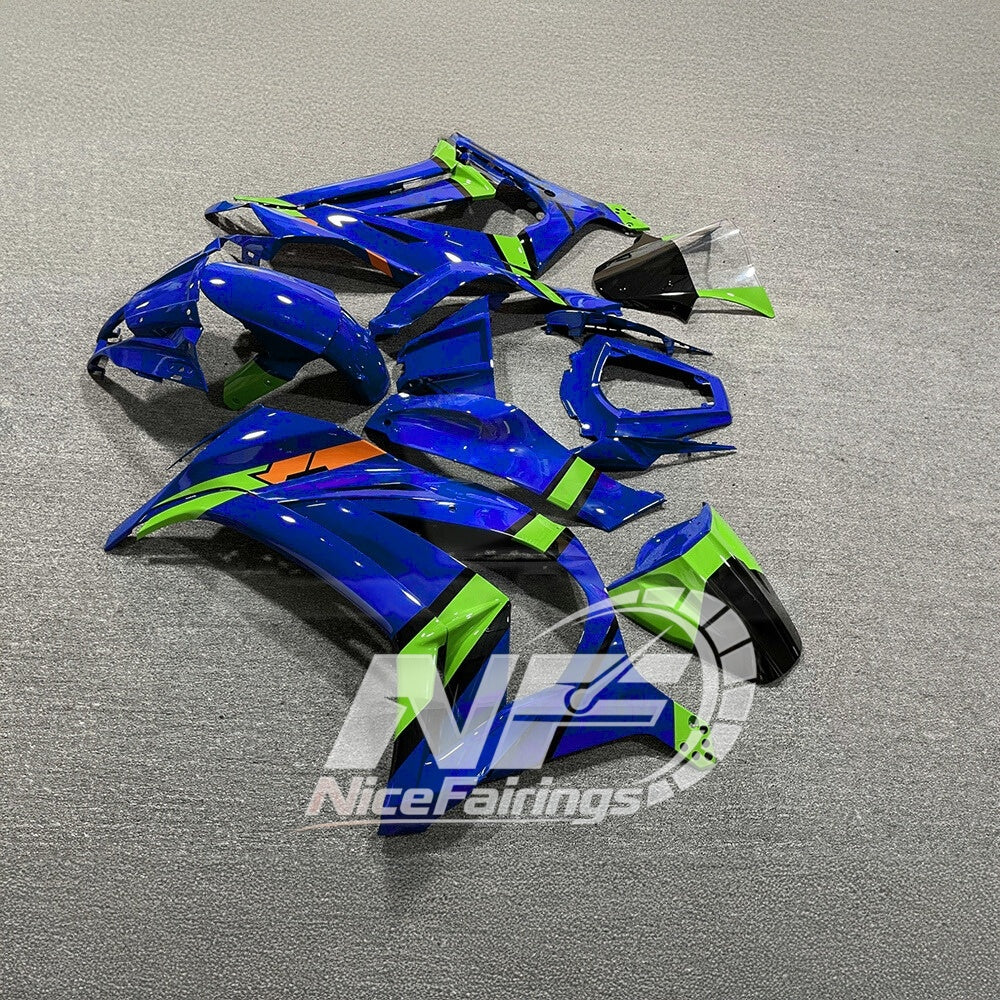 KAWASAKI Ninja ZX10R 2011-2015 Injection Molded Fairings Set | NiceFairings - side angle image