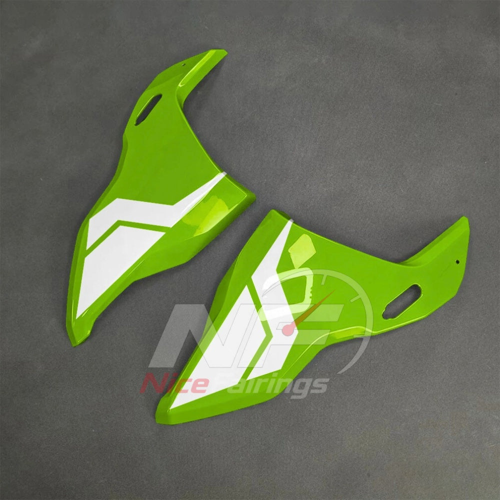 For BMW S1000RR 2025-2026 Green Black Custom Fairings with ABS Sportbike Plastics and Full Body Kit | NiceFairings - side angle image