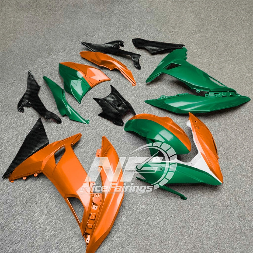 Ninja 650 ER-6F 2017-2019 Custom Painted Fairings Style 18 | NiceFairings - side angle image