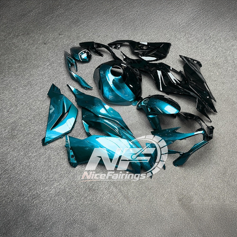Kawasaki ZX-6R 636 2019-2023 Replacement Fairing Set Full Body Kit Tank Cover | NiceFairings - side angle image