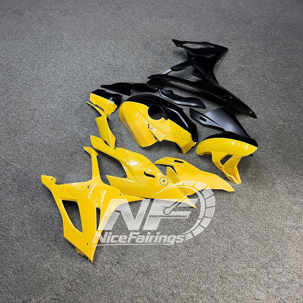 For BMW S1000RR 2019-2022 M Motorsport ABS Fairing Kit, Custom Painted Motorcycle Bodywork | NiceFairings - side angle image
