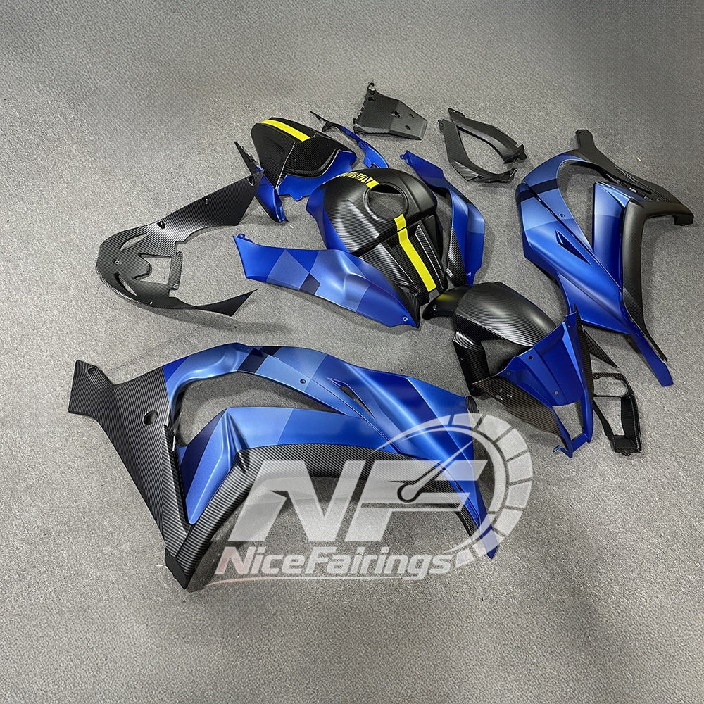 KAWASAKI Ninja ZX10R 2011-2015 Injection Molded Fairings Set | NiceFairings - side angle image